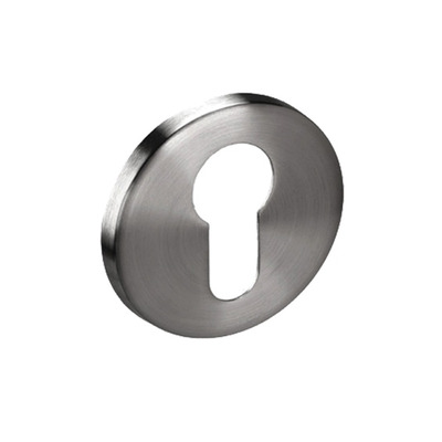Access Hardware Euro Profile Escutcheons, Polished Or Satin Stainless Steel - A8506 POLISHED - EURO PROFILE (CYLINDER HOLE)
