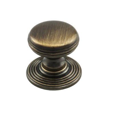 Carlisle Brass Fingertip Delamain Ringed Cupboard Knob (28mm OR 35mm), Florentine Bronze - DK49FB FLORENTINE BRONZE - 35mm