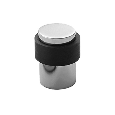 Eurospec Floor Mounted Door Stop, Polished Or Satin Stainless Steel - DSF1030 SATIN STAINLESS STEEL