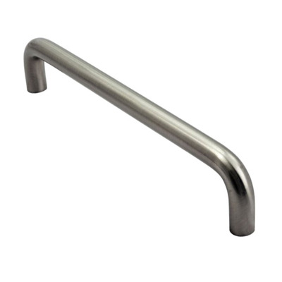 Carlisle Brass Fingertip D Pattern Cabinet Pull Handles (96mm, 128mm, 160mm OR 192mm C/C), Satin Nickel - FTD460SN SATIN NICKEL - 160mm c/c