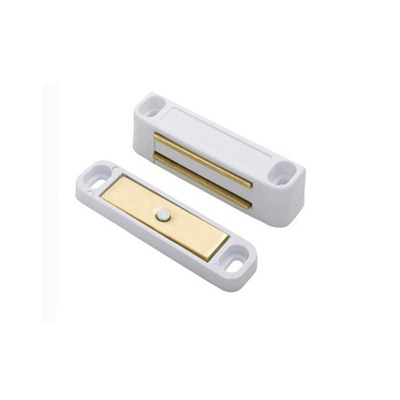 Fingertip Nylon Body Magnetic Catches (4.5 Kg Or 6 Kg Pull), White - FTD835 WHITE - 42MM (4.5 KG PULL)