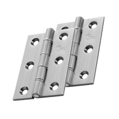 Carlisle Brass 4 Inch Double Washered Hinges, Satin Chrome - HDSSW5SC (sold in pairs) 4 INCH - SATIN CHROME (MATT)