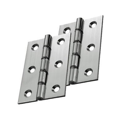 Carlisle Brass 3 Inch Double Washered Hinges, Polished Chrome - HDSW1CP (sold in pairs) 3 INCH - POLISHED CHROME