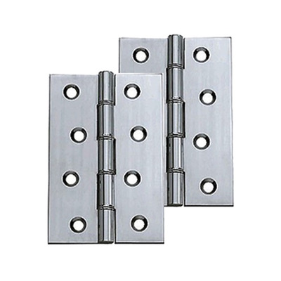 Carlisle Brass 4 Inch Double Washered Hinges, Polished Chrome - HDSW2CP (sold in pairs) 4 INCH - POLISHED CHROME
