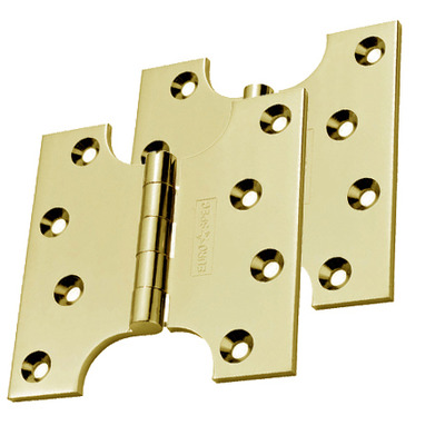 Carlisle Brass 4 Inch Parliament Hinges, Polished Brass - HIN242PB (sold in pairs) 4 INCH - POLISHED BRASS