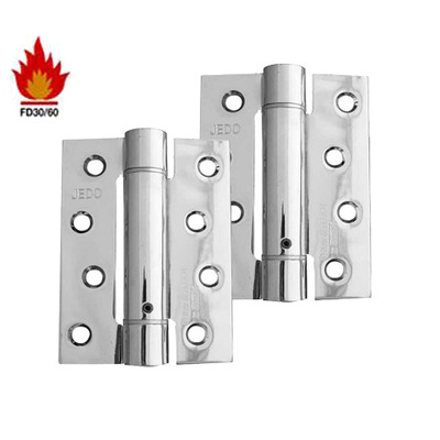 Frelan Hardware 4 Inch Door Closer Set Spring Hinge, Polished Chrome - J9800PC (sold in packs of 3) POLISHED CHROME