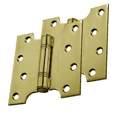 Eurospec Enduromax Grade 13 Parliament Hinges, 4, 5 Or 6 Inch, PVD Stainless Brass - H2N1424PVD (sold in pairs) 6 INCH - PVD STAINLESS BRASS