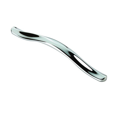 Carlisle Brass Fingertip Cebi Salassi Cabinet Pull Handle (192mm C/C), Polished Chrome - FTD922DCP POLISHED CHROME - 192mm c/c