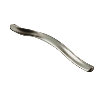 Carlisle Brass Fingertip Cebi Salassi Cabinet Pull Handle (192mm C/C), Satin Nickel - FTD922DSN SATIN NICKEL - 192mm c/c