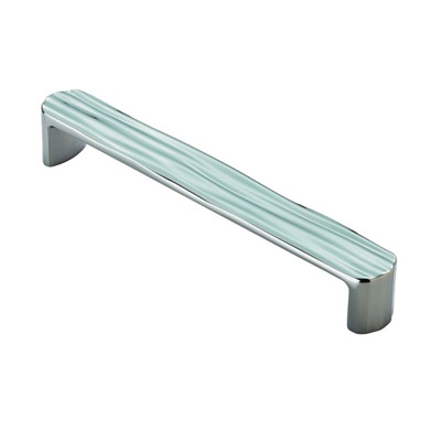 Carlisle Brass Fingertip Cadurci Cabinet Pull Handle (160mm C/C), Polished Chrome - FTD923CCP POLISHED CHROME - 160mm c/c