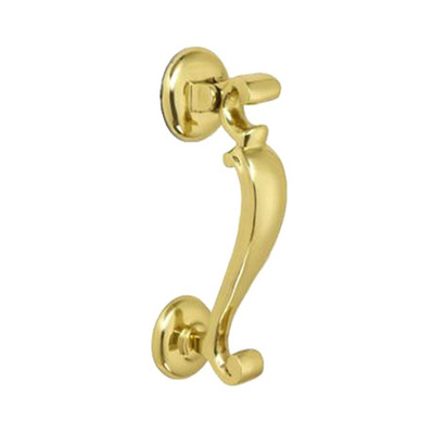 Croft Architectural Old Doctor's Knocker, Various Finishes Available* - 4120 POLISHED BRASS