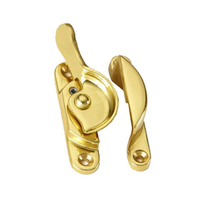 Croft Architectural Locking Fitch Fastener, 64mm, Various Finishes Available* - 1825L POLISHED BRASS