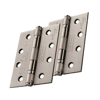 Eurospec Enduro 4 Inch Grade 13 Slim Knuckle Hinges, Polished Or Satin Stainless Steel Finish - SCH14325/13 (sold in pairs) 4 INCH - POLISHED FINISH