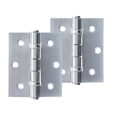Atlantic 3 Inch Solid Steel Ball Bearing Hinges, Satin Chrome Plated - A2HB32525/SC (sold in pairs) SATIN CHROME