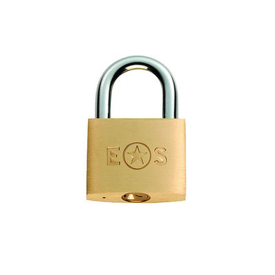 Eurospec Standard Shackle Brass Padlock, Various Sizes 25mm-50mm (Keyed Alike - 2 or 3 Pack) - CYPL1425SB/BP KEYED ALIKE (GRADE 3) - 50mm (PACK OF 2)