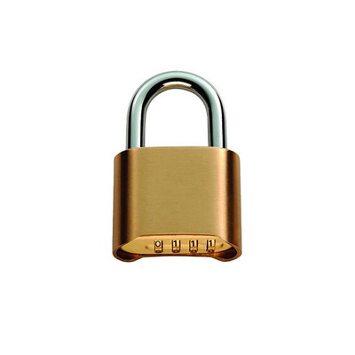 Eurospec Bottom Wheel Heavy Duty Combination Padlock, 50mm (4 Wheel Combination) - CYPLC1050SB/BP 4 WHEEL COMBINATION (GRADE 3) - 50mm