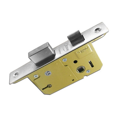 Asec Insurance Rated 5 Lever Sash Locks, Silver Or Brass Finish - AS11323 76MM (3 INCH) BRASS FINISH