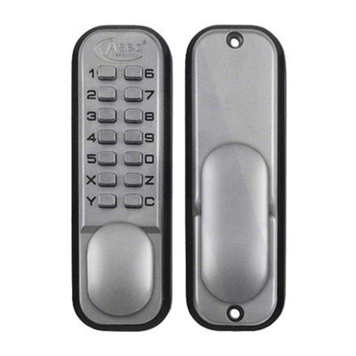 Asec 2300 Series Digital Lock With Optional Holdback, Satin Chrome - AS2300SC SATIN CHROME