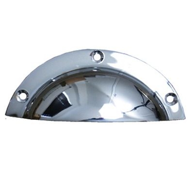 Cottingham Shallow Cupboard Cup Handle (96mm), Polished Chrome - 49.087S.CPB.96 POLISHED CHROME - 96MM