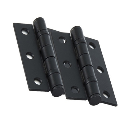 From The Anvil 3 Inch Solid Steel Ball Bearing Hinges, Black Coated - 91041 (sold in pairs)  3 INCH - BLACK FINISH