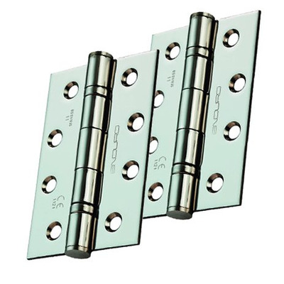 Eurospec Enduro 4 Inch (67mm Width) Fire Rated Grade 11 CE Ball Bearing Hinges, Satin Stainless Steel Finish - HIN14252 (sold in pairs) 4 INCH - SATIN (MATT) FINISH