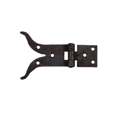 Cottingham 'Moustache' Cabinet Hinge (100mm). Antique Iron - 03.326A.AI.100 ANTIQUE IRON - 100mm x 60mm