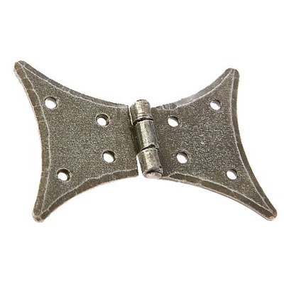 Frelan Hardware Valley Forge Butterfly Cabinet Hinge (64mm x 50mm), Pewter Patina - VF32 PEWTER PATINA