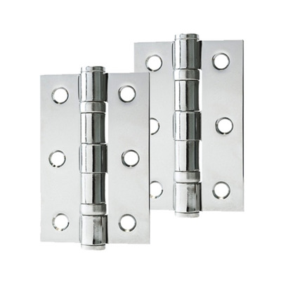 Excel Hardware 3 Inch Solid Steel Ball Bearing Hinges, Polished Nickel - XL861 (sold in pairs) POLISHED NICKEL - 3 INCH