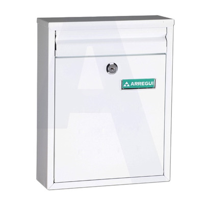 Arregui Dime Mailbox (320mm x 250mm x 80mm), White - L27343 WHITE