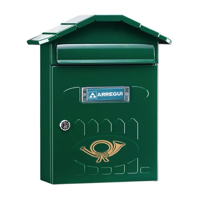 Arregui Villa Mailbox (120mm x 240mm x 100mm), Green - L27358 GREEN
