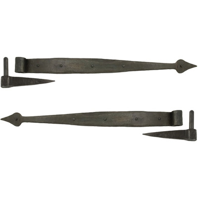 From The Anvil Band & Spike Hinge (24"), External Beeswax - 91900 (sold in pairs) 24" BAND & SPIKE HINGE (PAIR), EXTERNAL BEESWAX