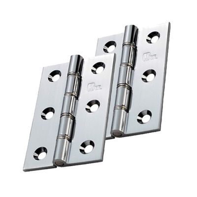 Carlisle Brass 3 Inch Double Washered Hinges, Polished Chrome - HDSSW2CP (sold in pairs) 3 INCH - POLISHED CHROME **SCREWS SOLD SEPARATELY**
