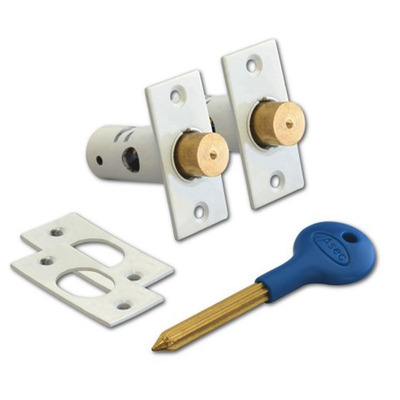 Asec Pair Of Window Bolts, White - AS5040 WHITE