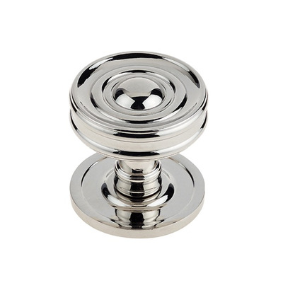 Frelan Hardware Burlington Bloomsbury Cupboard Knob, Polished Nickel - BUR111PN POLISHED NICKEL