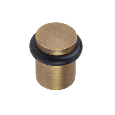 Frelan Hardware Burlington Floor Mounted Plain Door Stop, Antique Brass - BUR960AB ANTIQUE BRASS