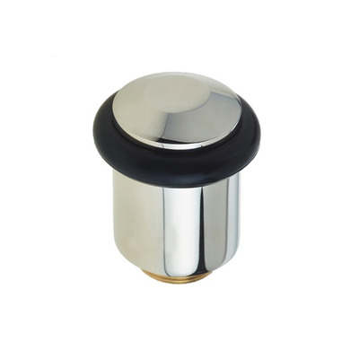 Frelan Hardware Burlington Floor Mounted Chamfered Door Stop, Polished Nickel - BUR961PN POLISHED NICKEL