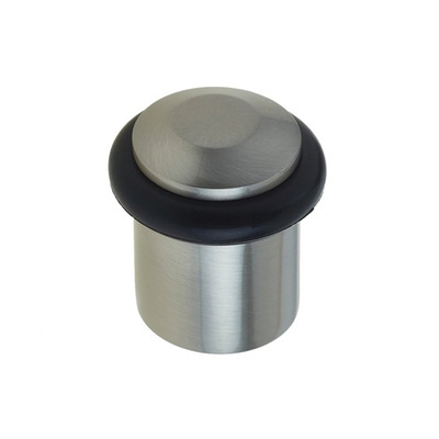 Frelan Hardware Burlington Floor Mounted Chamfered Door Stop, Satin Nickel - BUR961SN SATIN NICKEL