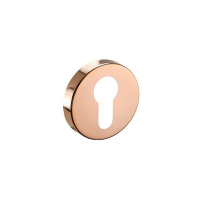 Access Hardware Euro Profile Stainless Steel Escutcheons, Polished Copper Finish - A8510CU POLISHED COPPER FINISH