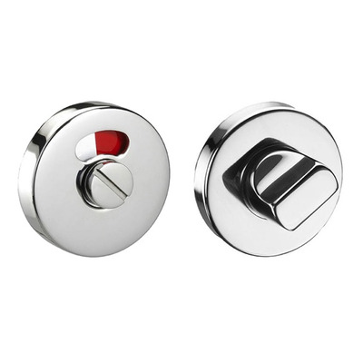 Access Hardware Bathroom Turn & Release With Indicator, Polished Stainless Steel - A9610P POLISHED STAINLESS STEEL - WITH INDICATOR