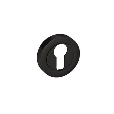 Access Hardware Euro Profile Escutcheon, Matt Black Finish - D8510BL MATT BLACK