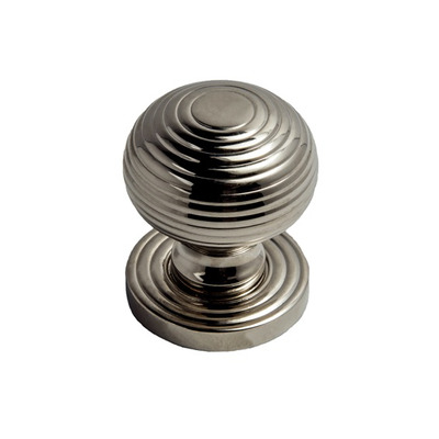 Cardea Ironmongery Cavendish Reeded Cupboard Knob, Polished Nickel - AB297PN POLISHED NICKEL