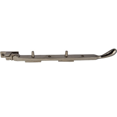 Cardea Ironmongery Bulb End Window Casement Stay (8", 10" OR 12"), Polised Nickel - AC160PN POLISHED NICKEL - 203mm