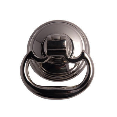 Cardea Ironmongery Cavendish Drop Ring Handle, Polished Nickel - AV017PN POLISHED NICKEL