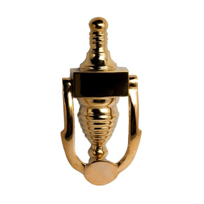Cardea Ironmongery Cavendish Reeded Urn Door Knocker, Unlacquered Brass - AX006UNL UNLACQUERED BRASS