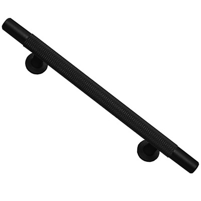 Access Hardware Knurled T-Bar Cabinet Handle (96mm, 128mm OR 192mm c/c), Matt Black - P110601BL MATT BLACK - 192mm c/c