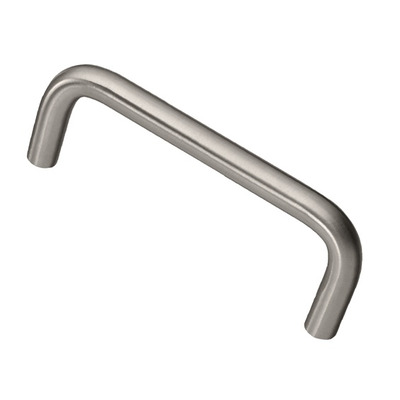 Access Hardware D Shaped Tubular Cabinet handle (96mm Or 150mm C/C), Satin Nickel - P120041SN SATIN NICKEL - 96mm c/c