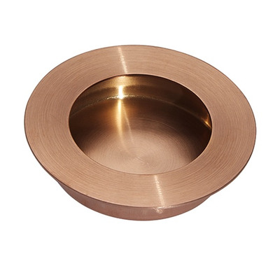 Access Hardware Round Flush Pull Handle (65mm Diameter), Copper - X88101CU COPPER - 65mm