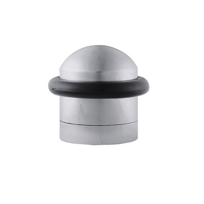 Carlisle Brass Floor Mounted Door Stop (35mm Height), Satin Chrome - DSF5020SC SATIN CHROME