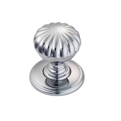 Carlisle Brass Fingertip Delamain Flower Cupboard Knob (31mm), Polished Chrome - DK48CCP POLISHED CHROME - 32mm
