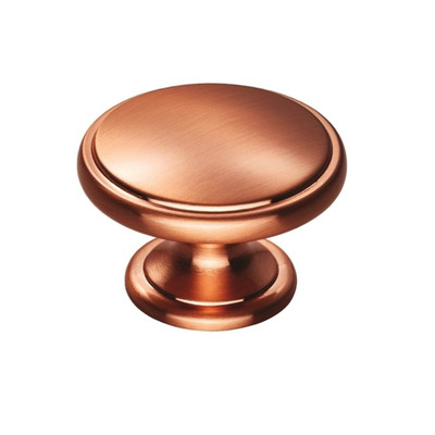 Carlisle Brass Fingertip Oxford Cupboard Knob (32mm OR 38mm), Satin Copper - FTD524SCO SATIN COPPER - 38mm